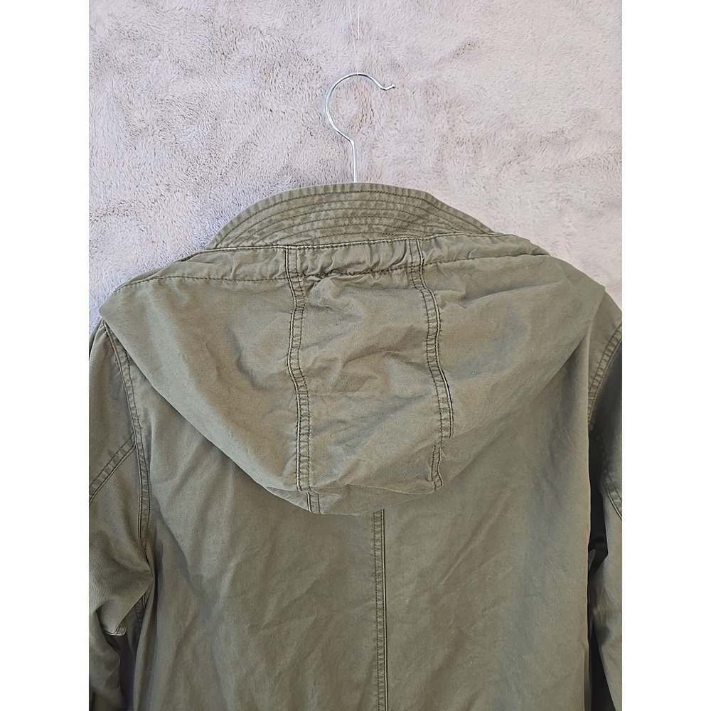 Aeropostale Fishtail Parka Jacket Hooded Army Coat Women's Size X-Small Green - Picture 13 of 13